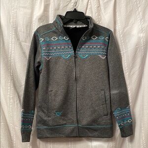 Gray Cowboy Hardware jacket women size small